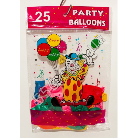 Повітряні кульки PARTY BALOONS (25 шт.) (20 шт. в уп.)