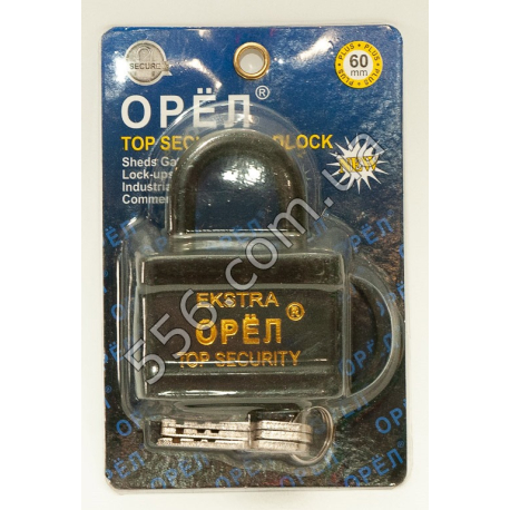 Замок навісний ОРЕЛ (60 mm) (6 шт. в уп.)