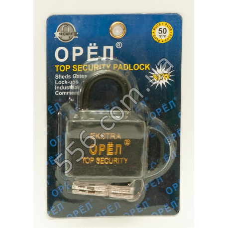 Замок навісний ОРЕЛ (50 mm) (6 шт. в уп.)