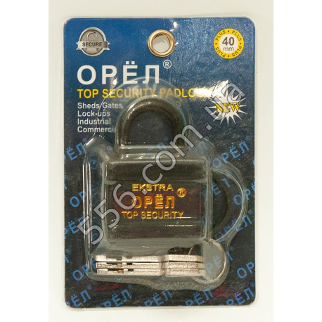 Замок навісний ОРЕЛ (40 mm) (6 шт. в уп.)